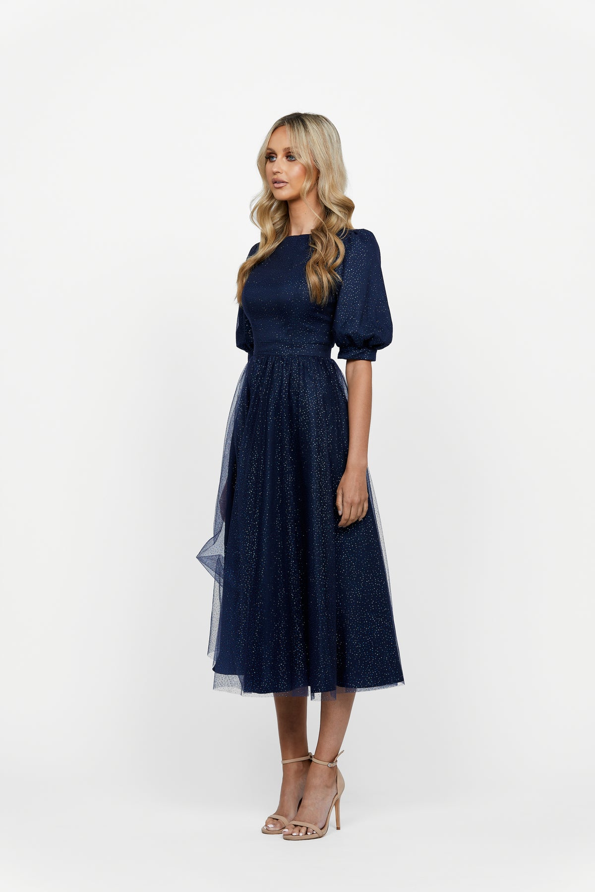 Micah Puff Sleeve A-line - Dress - Bariano