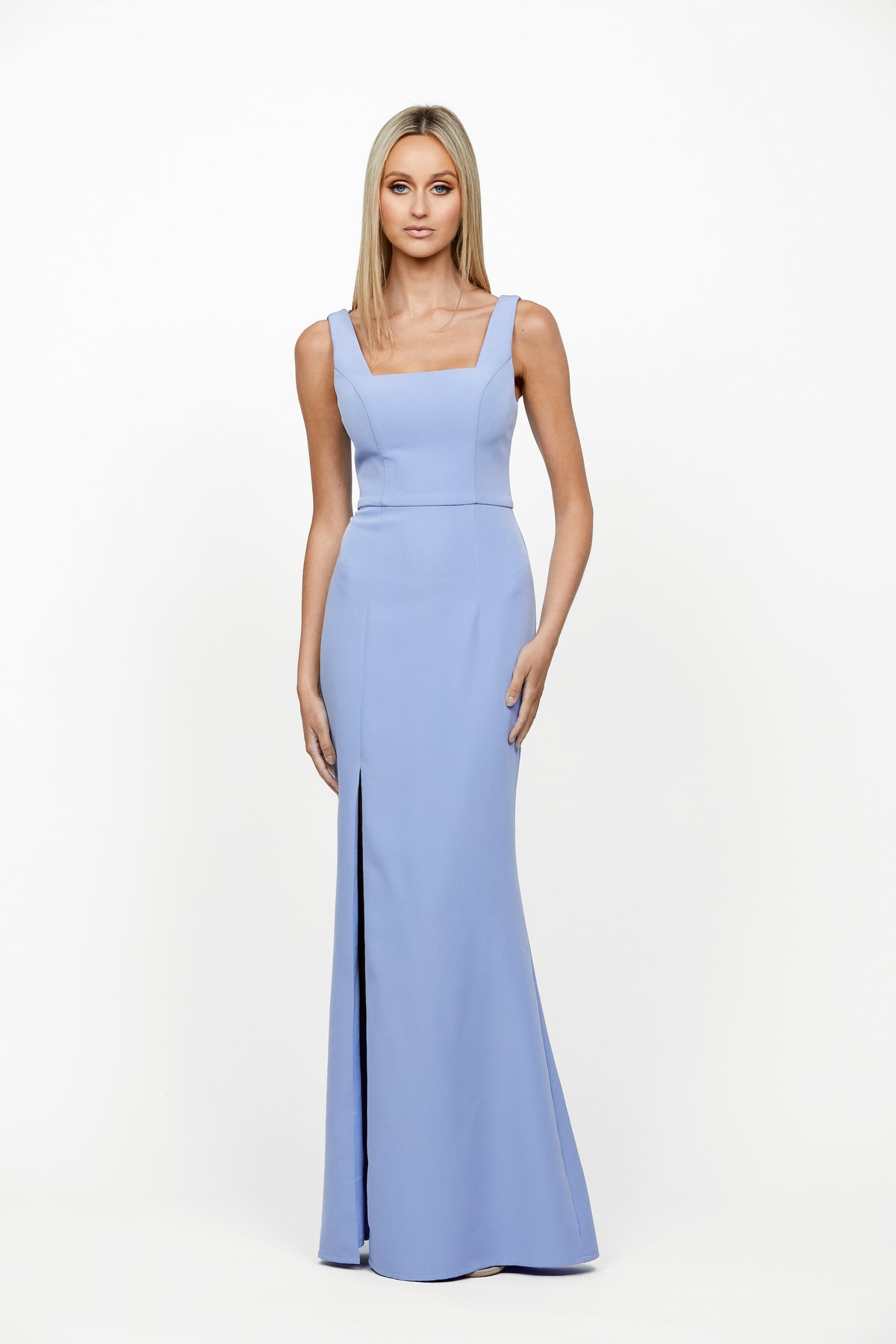 Maragaux Square Neck Gown 14 Violet - Dress - Bariano
