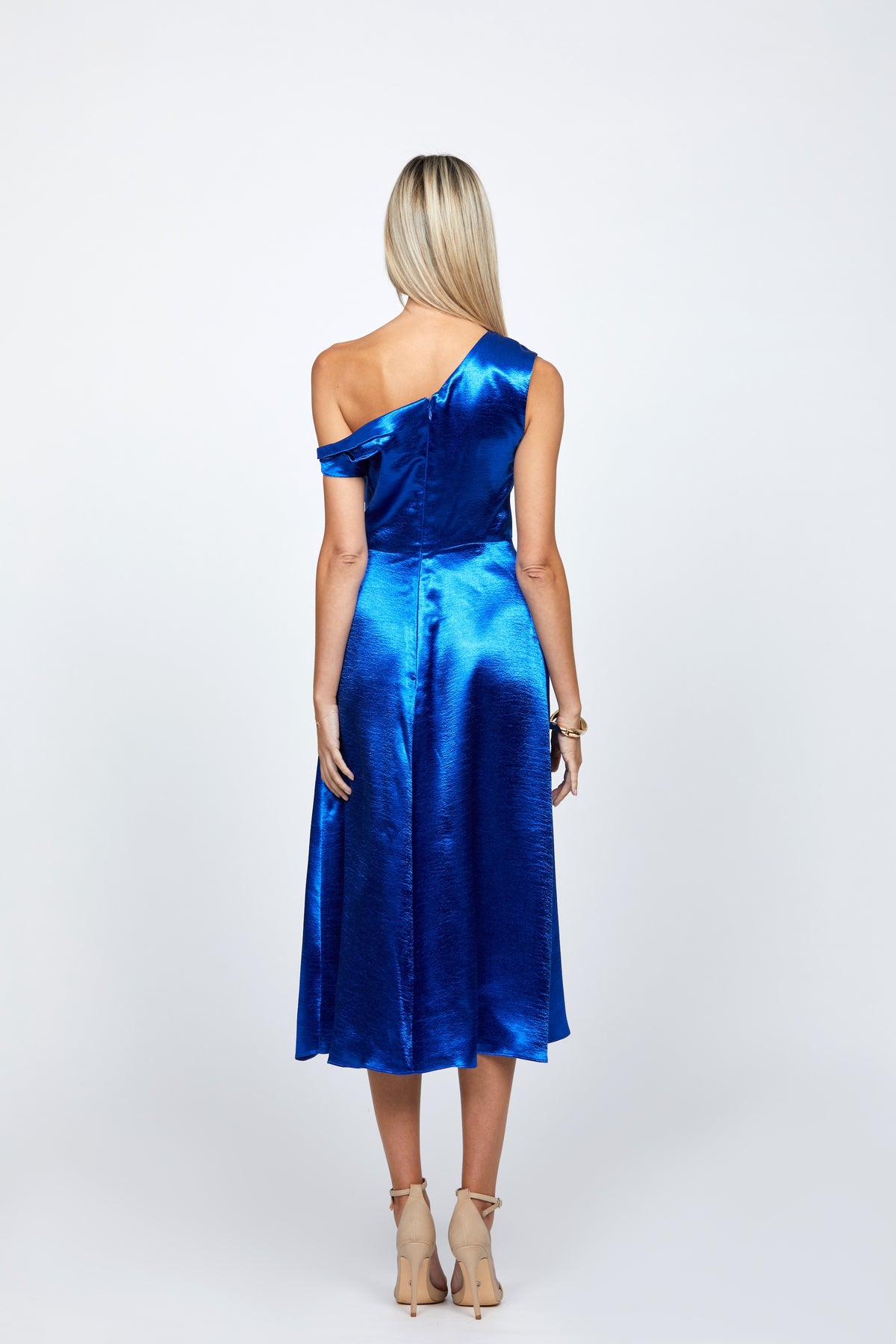 Sierra One Shoulder Midi - Dress - Bariano