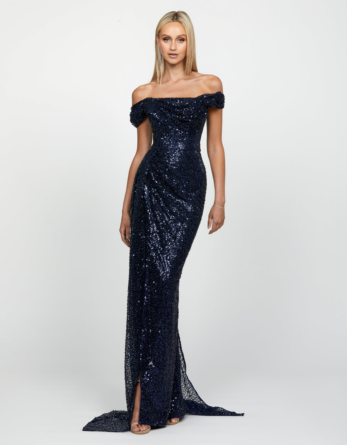 Ethel Cowl Neck Gown - Dress - Bariano