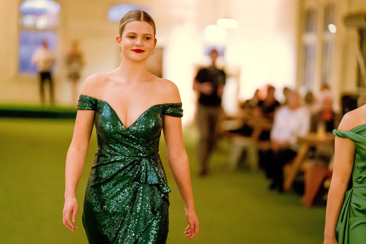 Joslyn Off Shoulder Ruffle Midi - Dress - Bariano