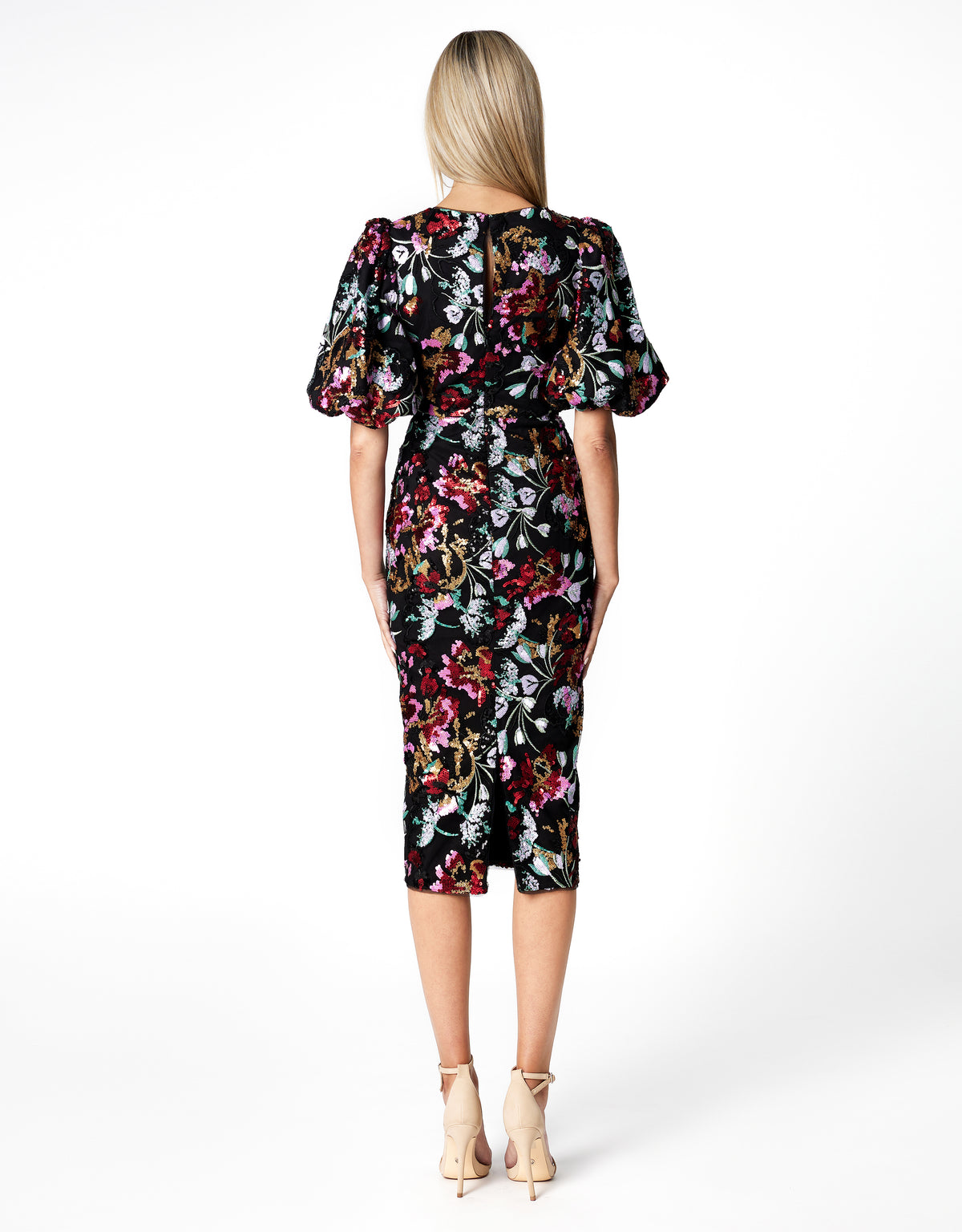 Renata Balloon Sleeve Midi - Dress - Bariano