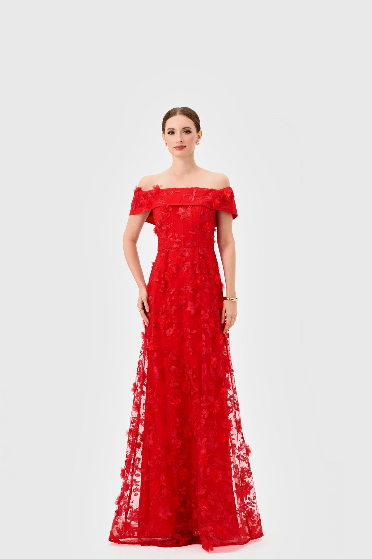 Edie Off Shoulder Gown - Dress - Bariano