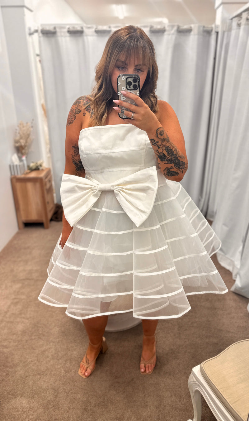 Hally Strapless Mini White - Dress - Bariano