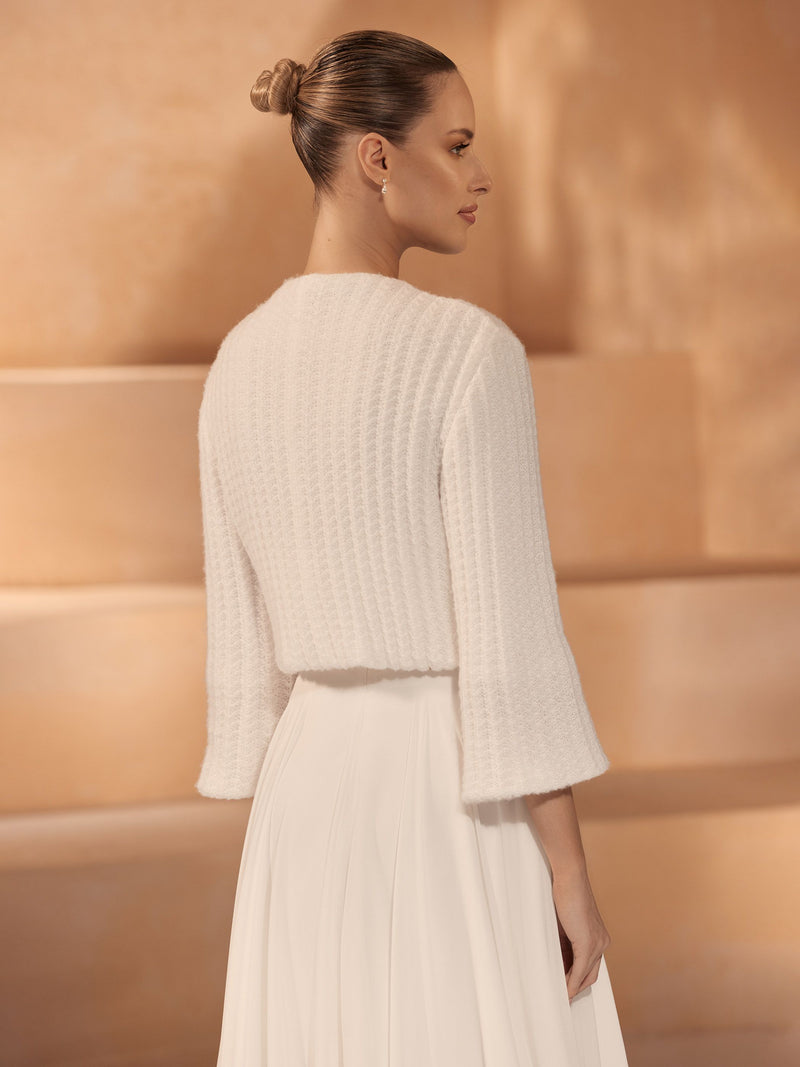 Bridal Knitted Cardigan - Accessory - Bianco Evento