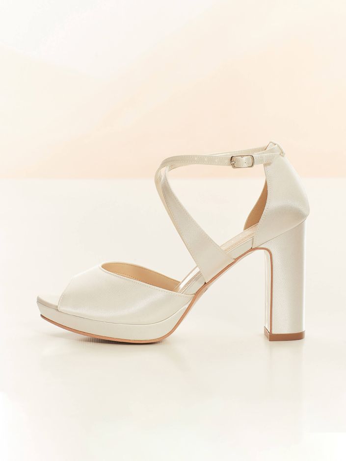 Cindy Satin Bridal Heels