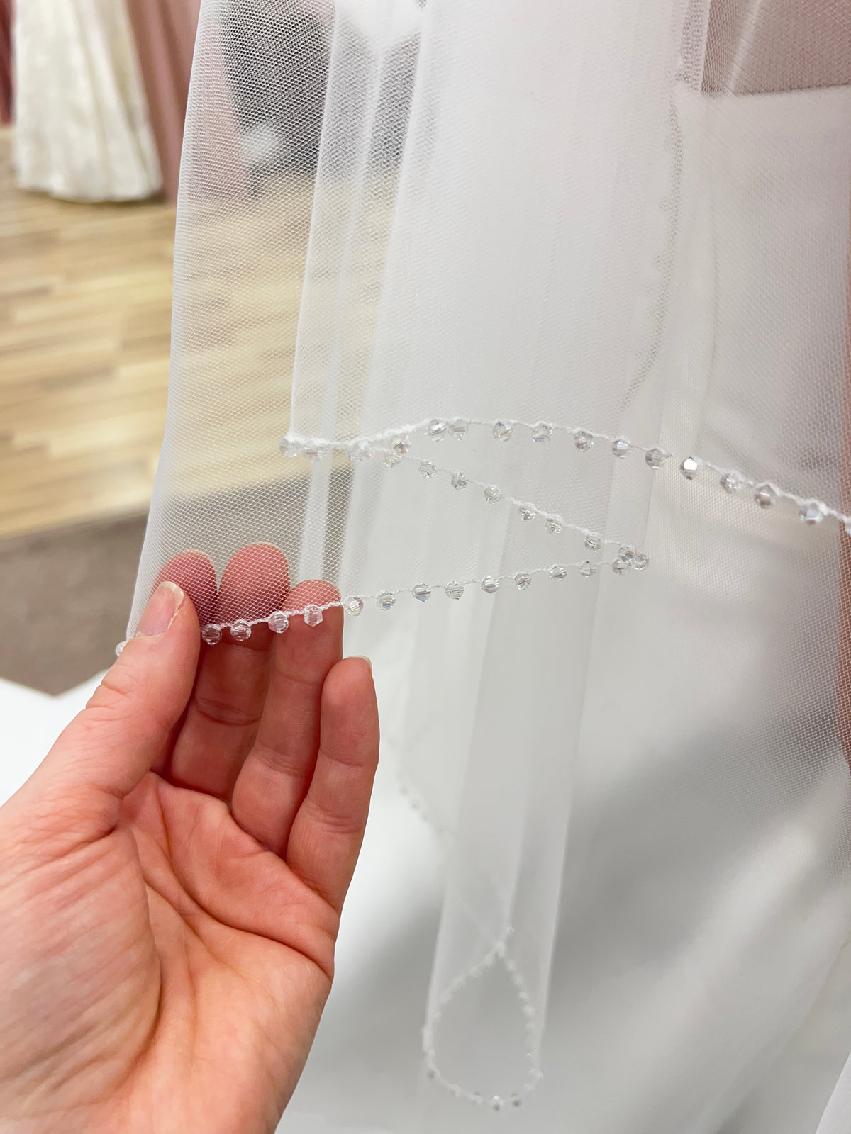 Krystal Beaded Edge Veil - Accessory - Dreamtime