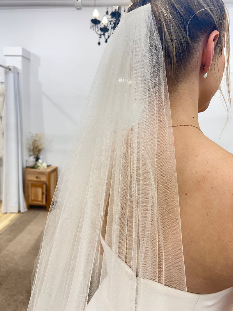 Glimmer Tulle Raw Edge Veil 98inch - Accessory - Dreamtime