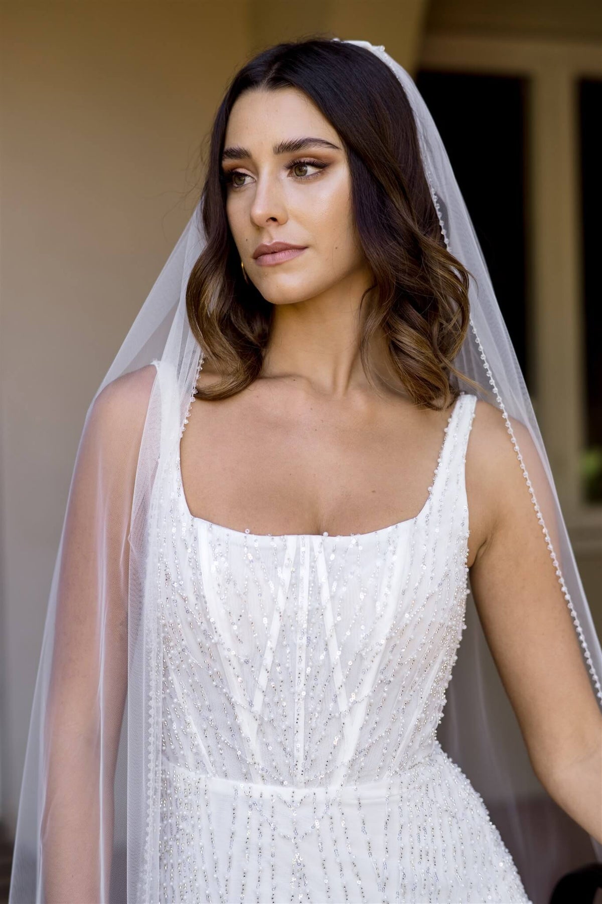 Krystal Beaded Edge Veil - Accessory - Dreamtime