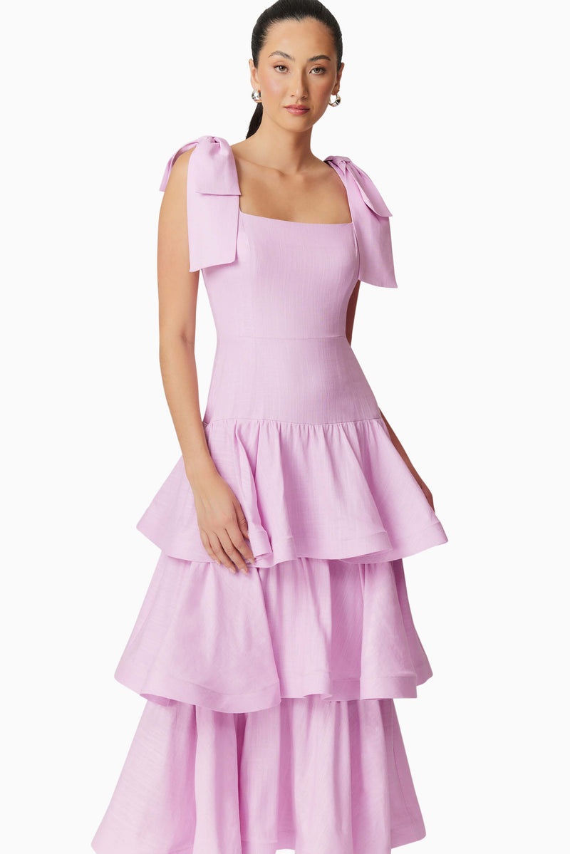 Kara Tiered Maxi Dress Lilac - Dress - Elliatt