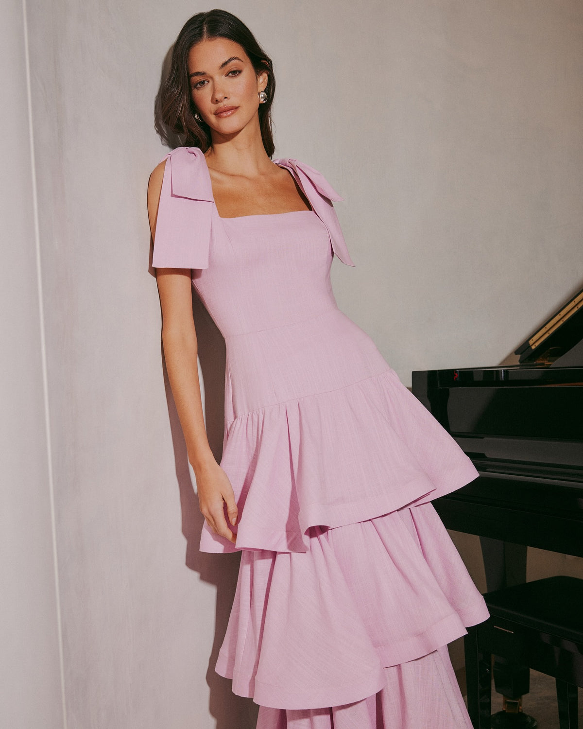 Kara Tiered Maxi Dress Lilac - Dress - Elliatt