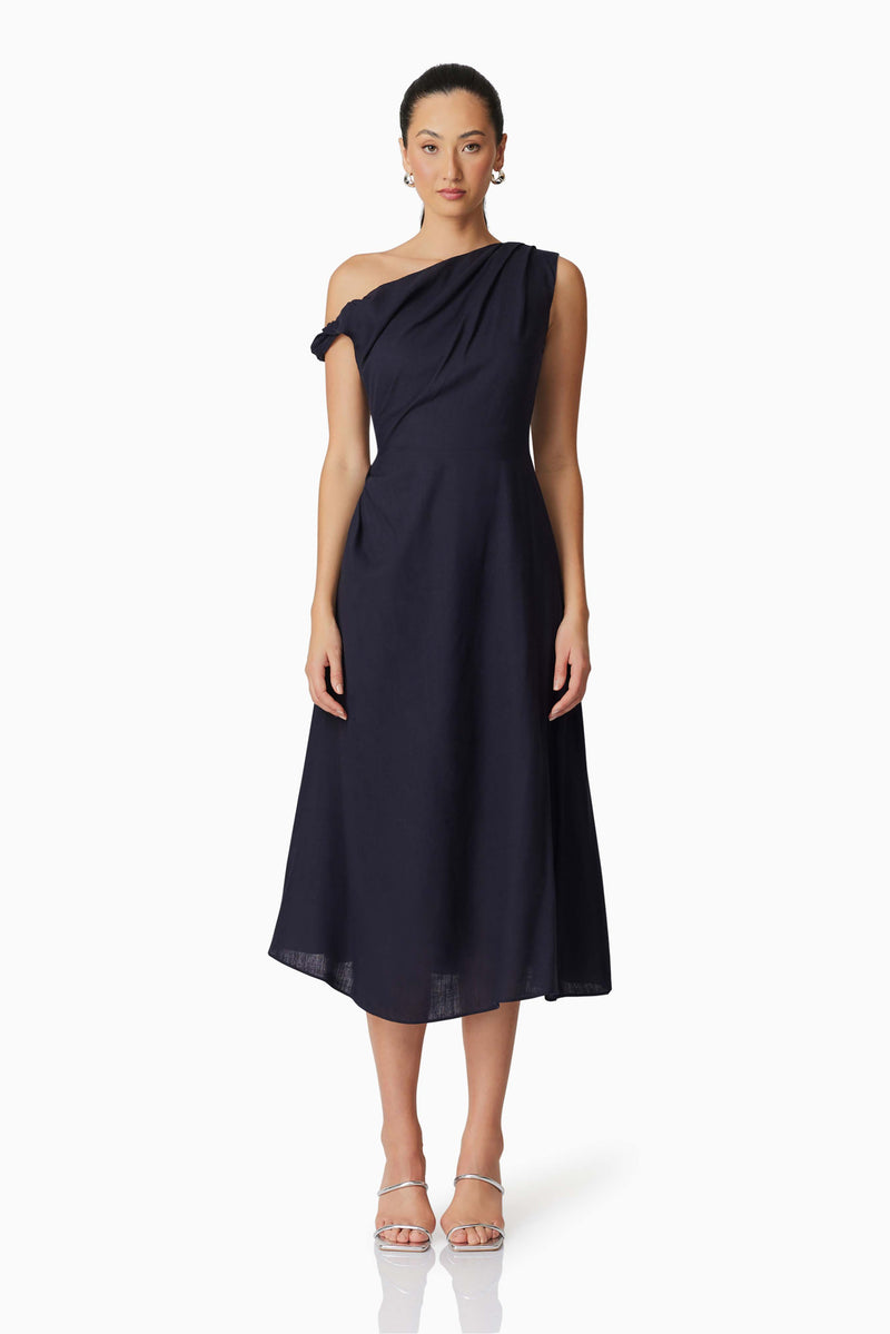 Kara Midi Navy - Dress - Elliatt