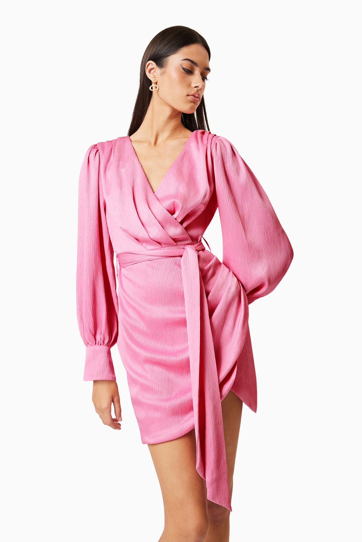 Myra Long Sleeve Dress Pink Pink - Dress - Elliatt
