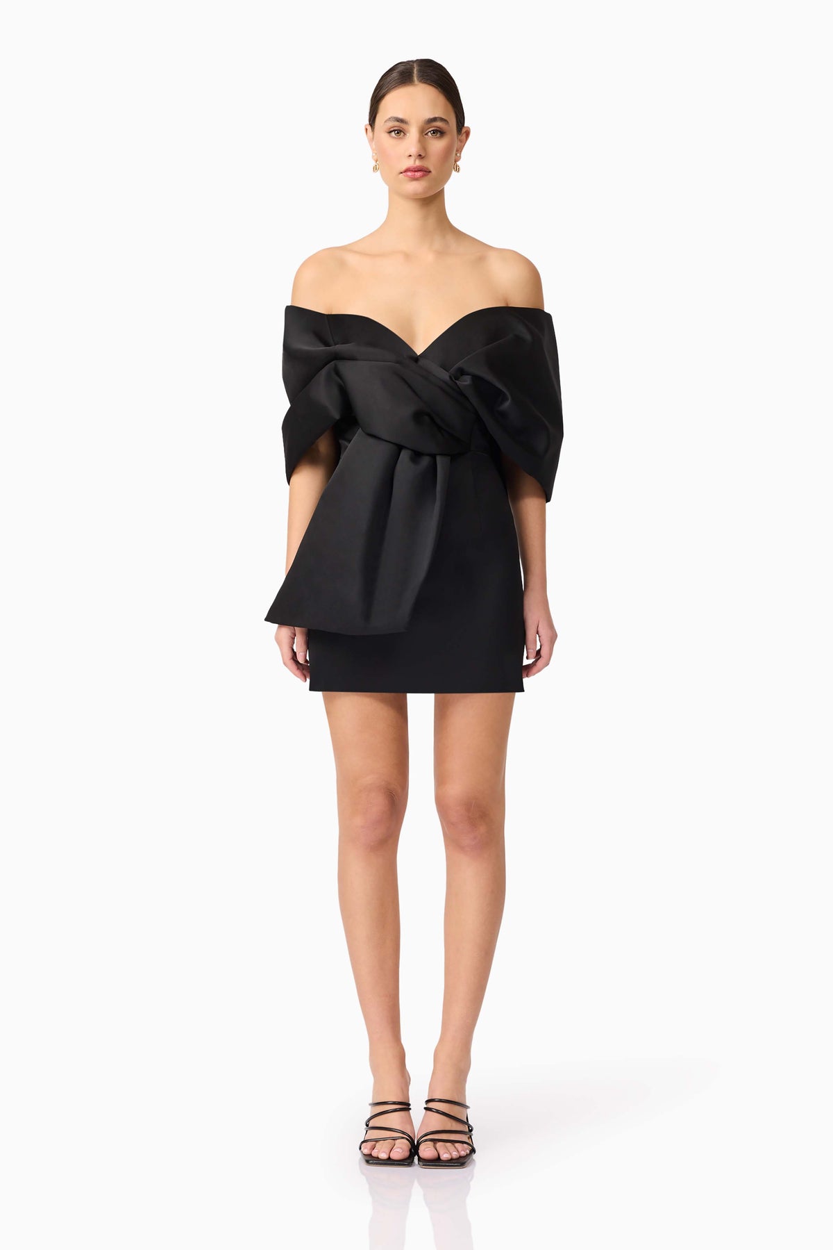 Dandelione Off the Shoulder Mini Dress Black - Dress - Elliatt