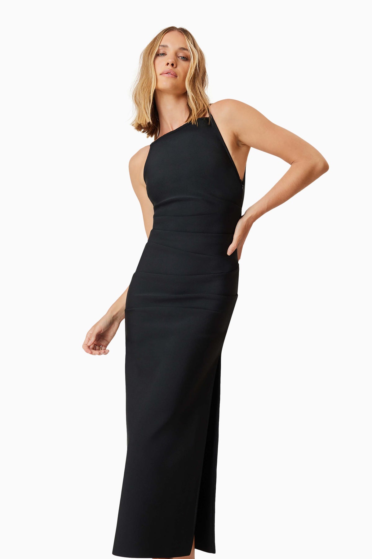 Rose Midi Dress Black - Dress - Elliatt