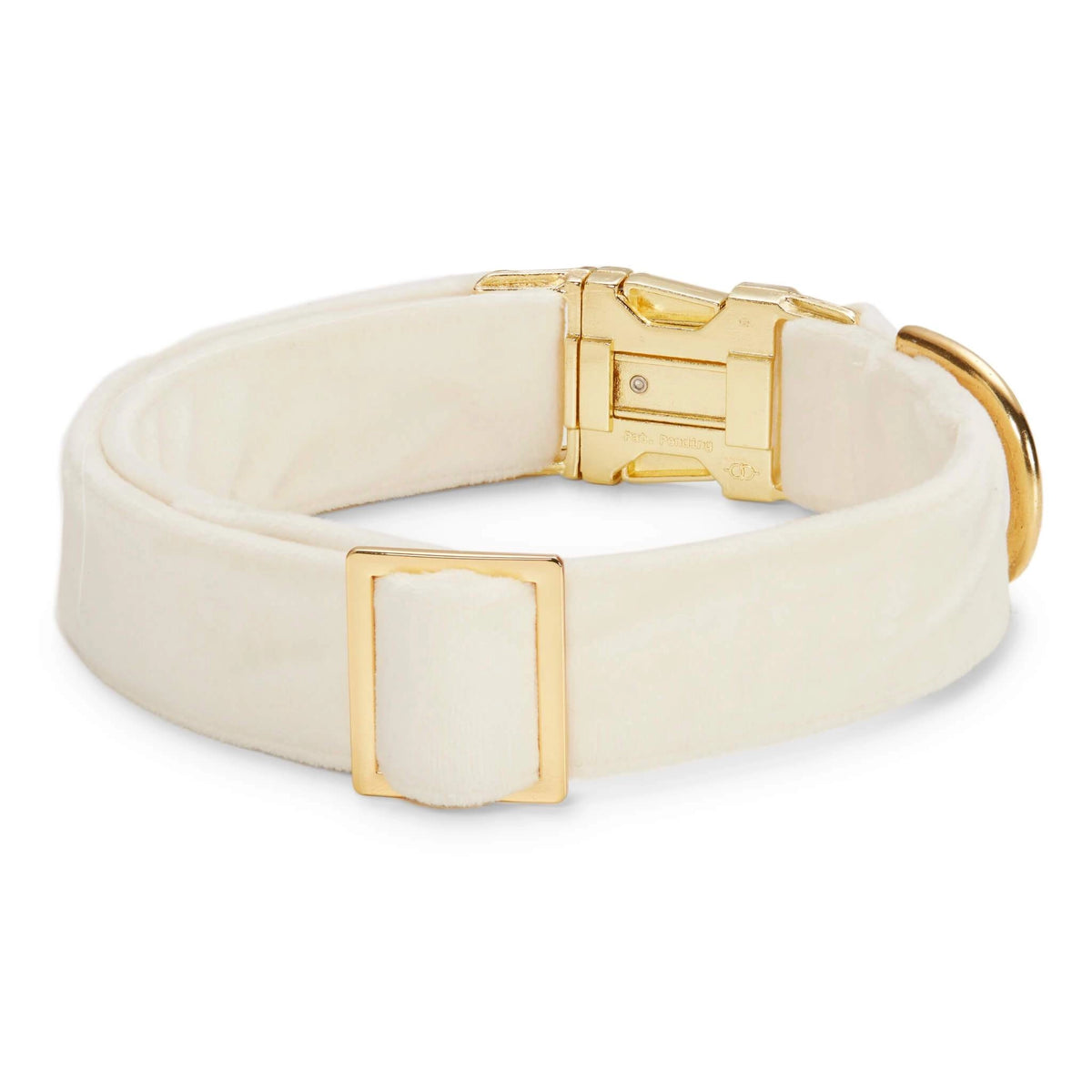 Ivory & Gold Velvet Dog Collar - Giftware - The Foggy Dog
