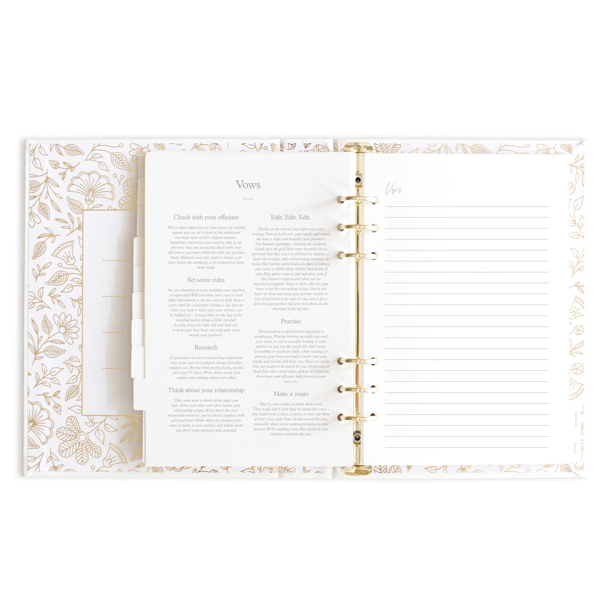 You + Me Wedding Planner Hard Cover Ivory - Giftware - Fox and Fallow