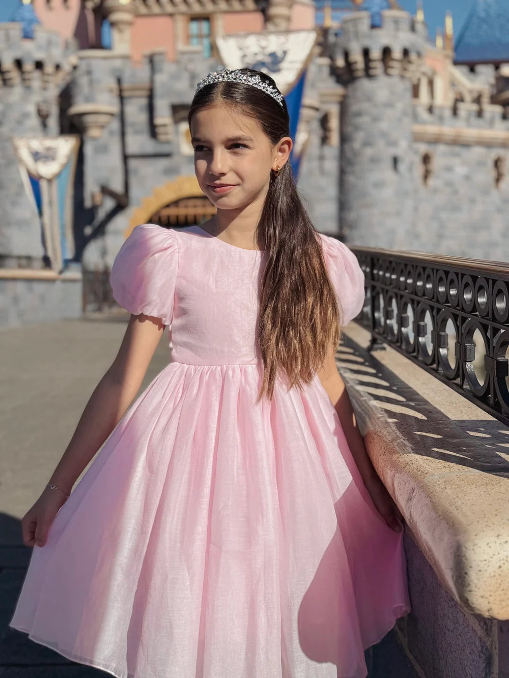 Delia Girls Light Pink Dress - Flower Girl Dress - A Little Lacey