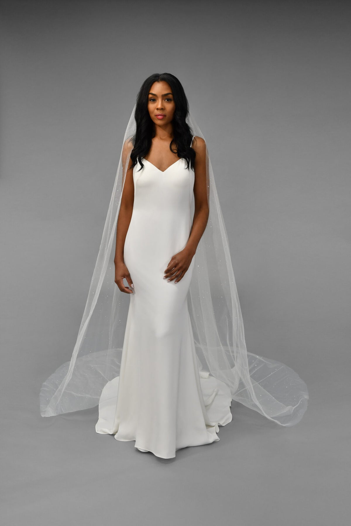 Raina Cathedral Veil Cathedral 110 IVR Ivory - Accessory - Grace and Goddess