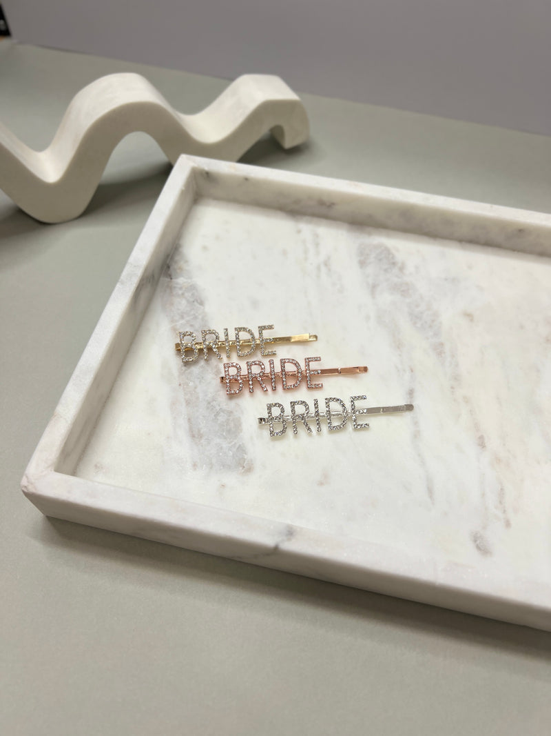 BRIDE Rhinestone Hair Slide - Giftware - Honey Fawn Boutique