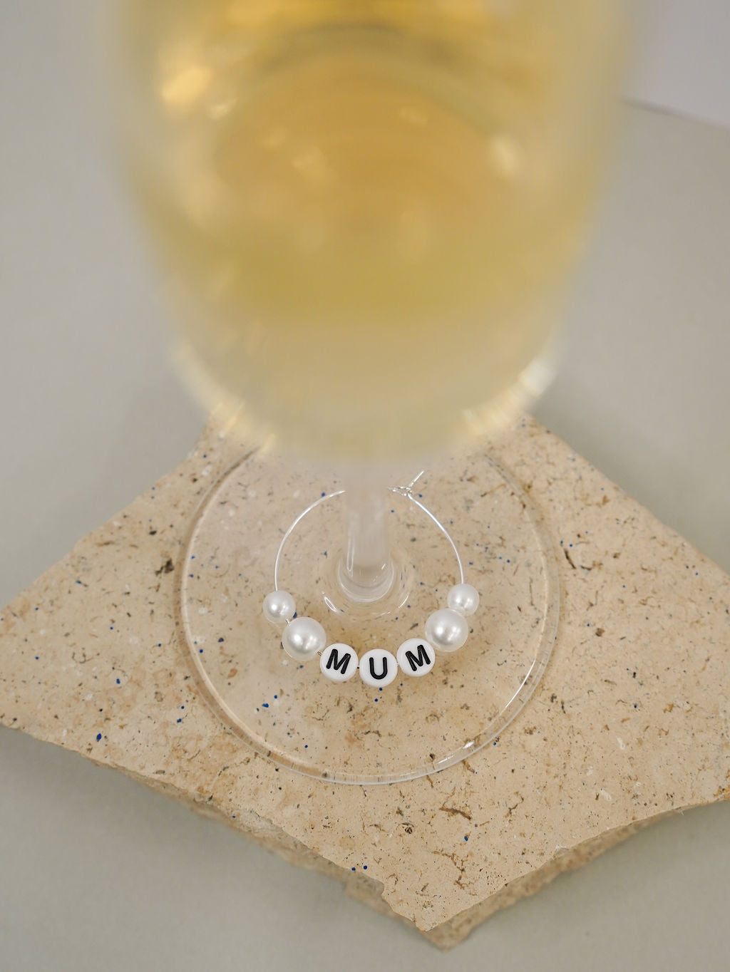 Wineglass Charm - Mum Pearl - Giftware - Honey Fawn