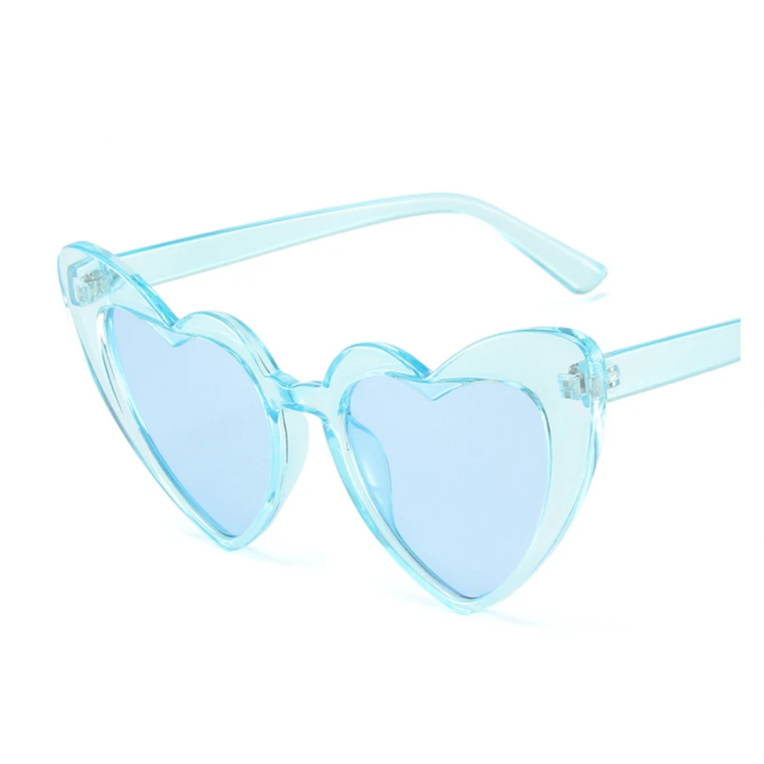 Blue Crystal Heart Sunglasses - Giftware - Honey Fawn