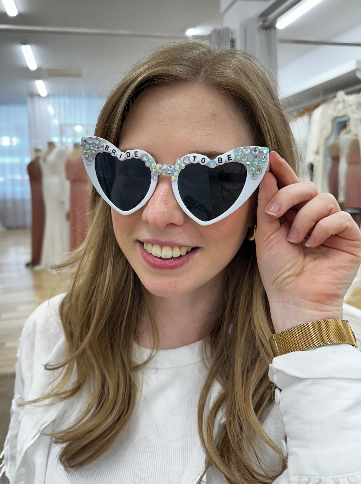 Bride To Be Heart Sunglasses - Giftware - Honey Fawn