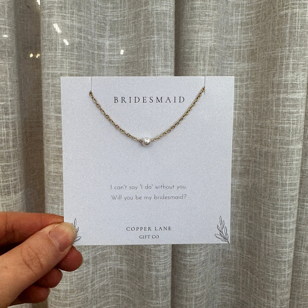 Bridesmaid Proposal Necklace Gold - Giftware - Honey Fawn