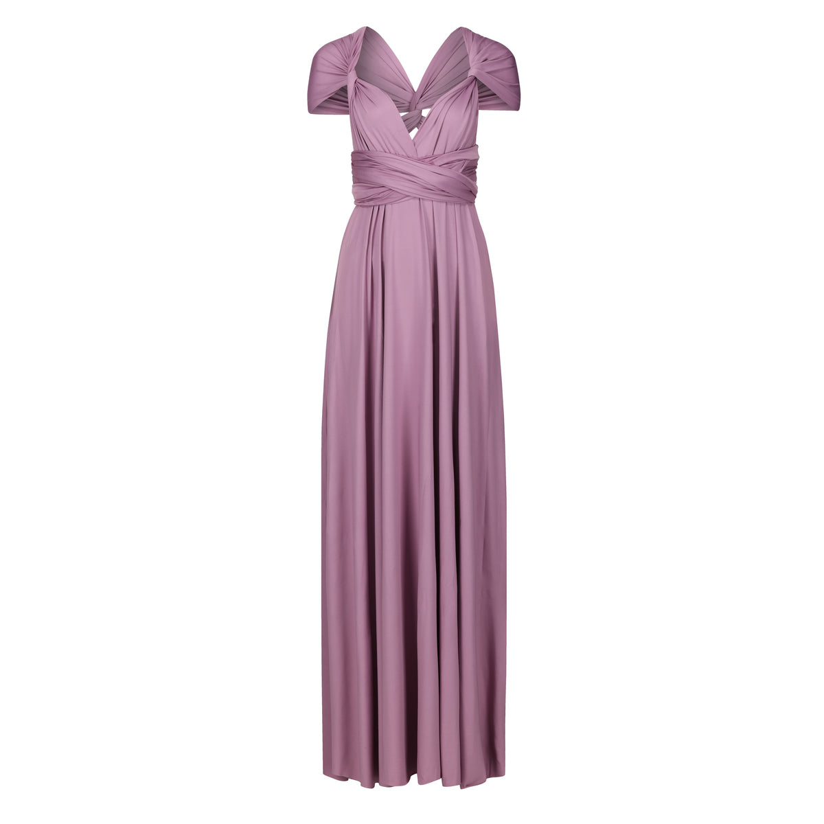 Jersey Wrap with 3/4 Sleeve Mauve - Dress - Jacqueline Louise