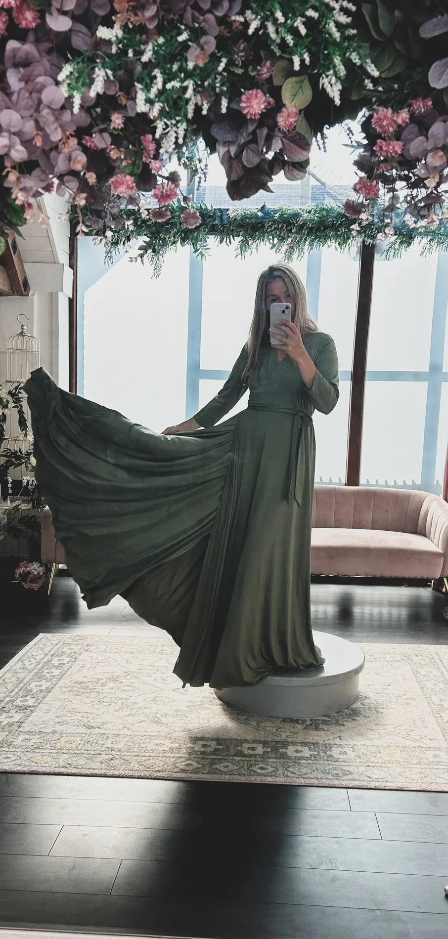 Jersey Wrap with 3/4 Sleeve - Dress - Jacqueline Louise