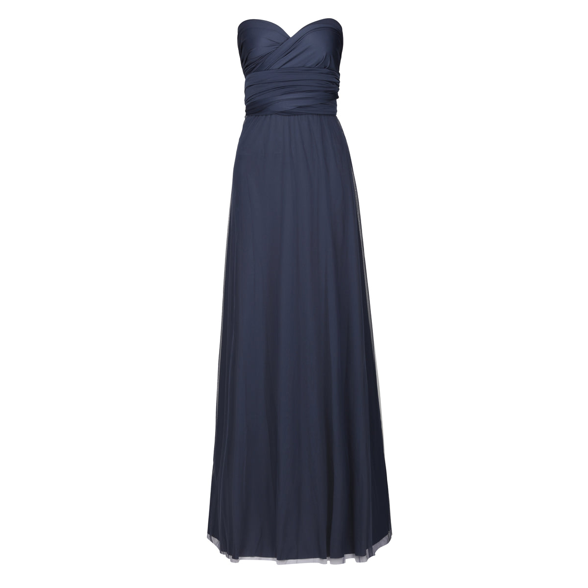 Jersey Wrap with 3/4 Sleeve Steel Blue - Dress - Jacqueline Louise