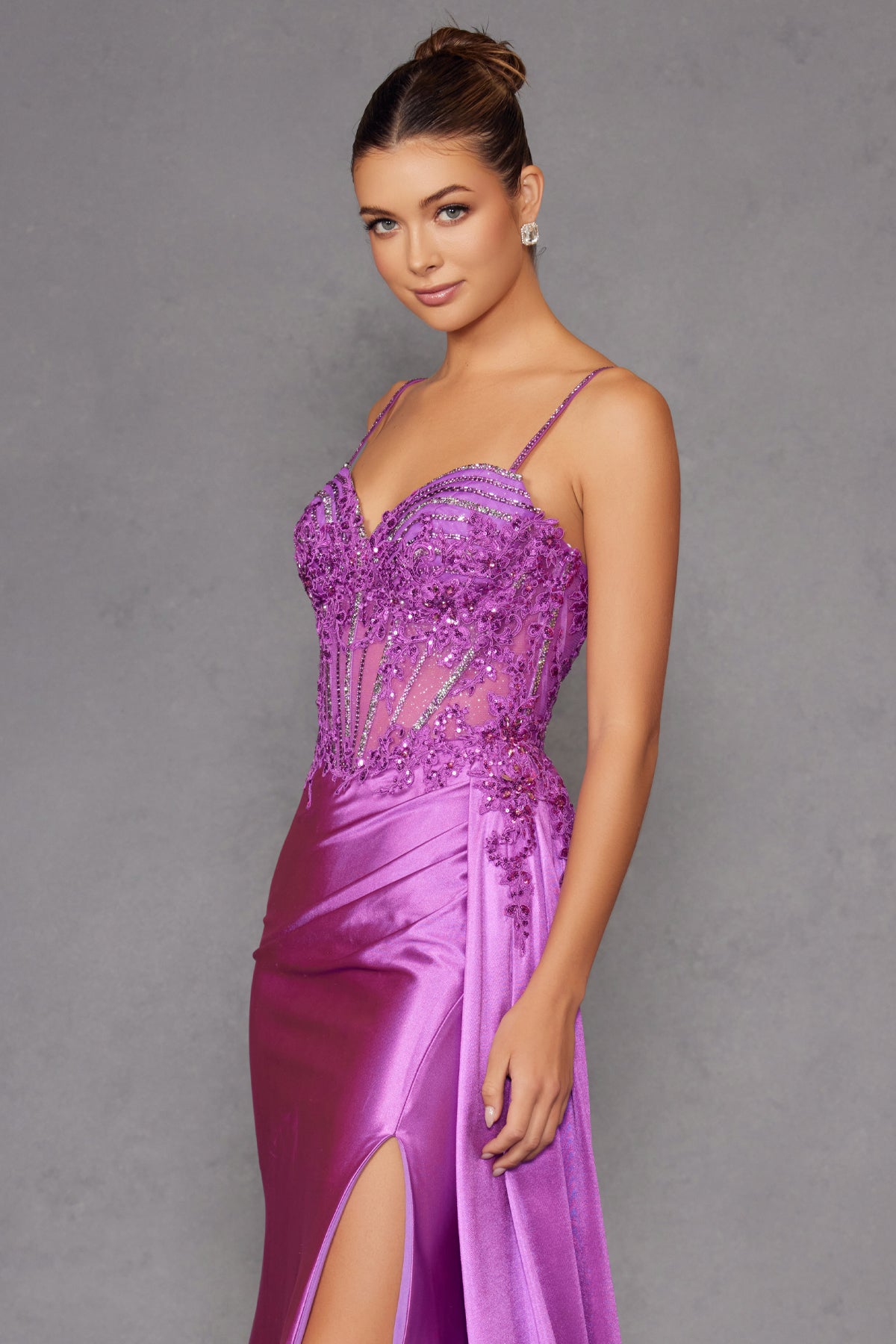 Jeordyn Fitted Corset Gown - Dress - Juliet