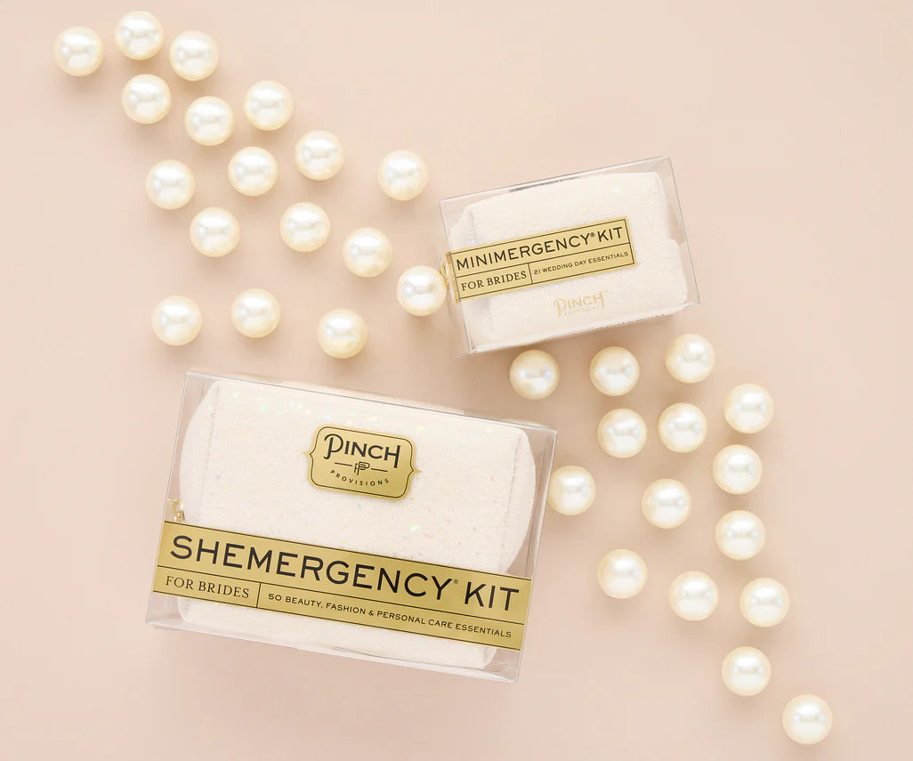 Minimergency Kits for Brides Pearl Glitter