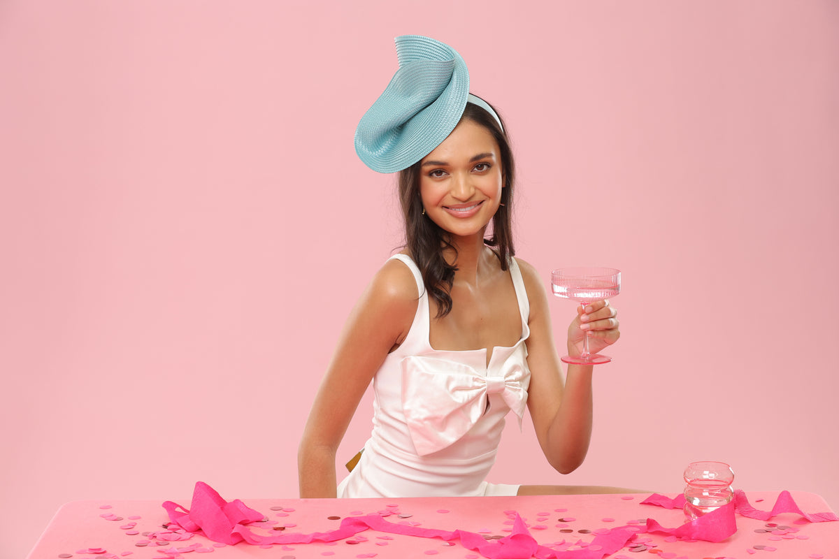 Alexia Fascinator Blue - Accessory - Morgan and Taylor