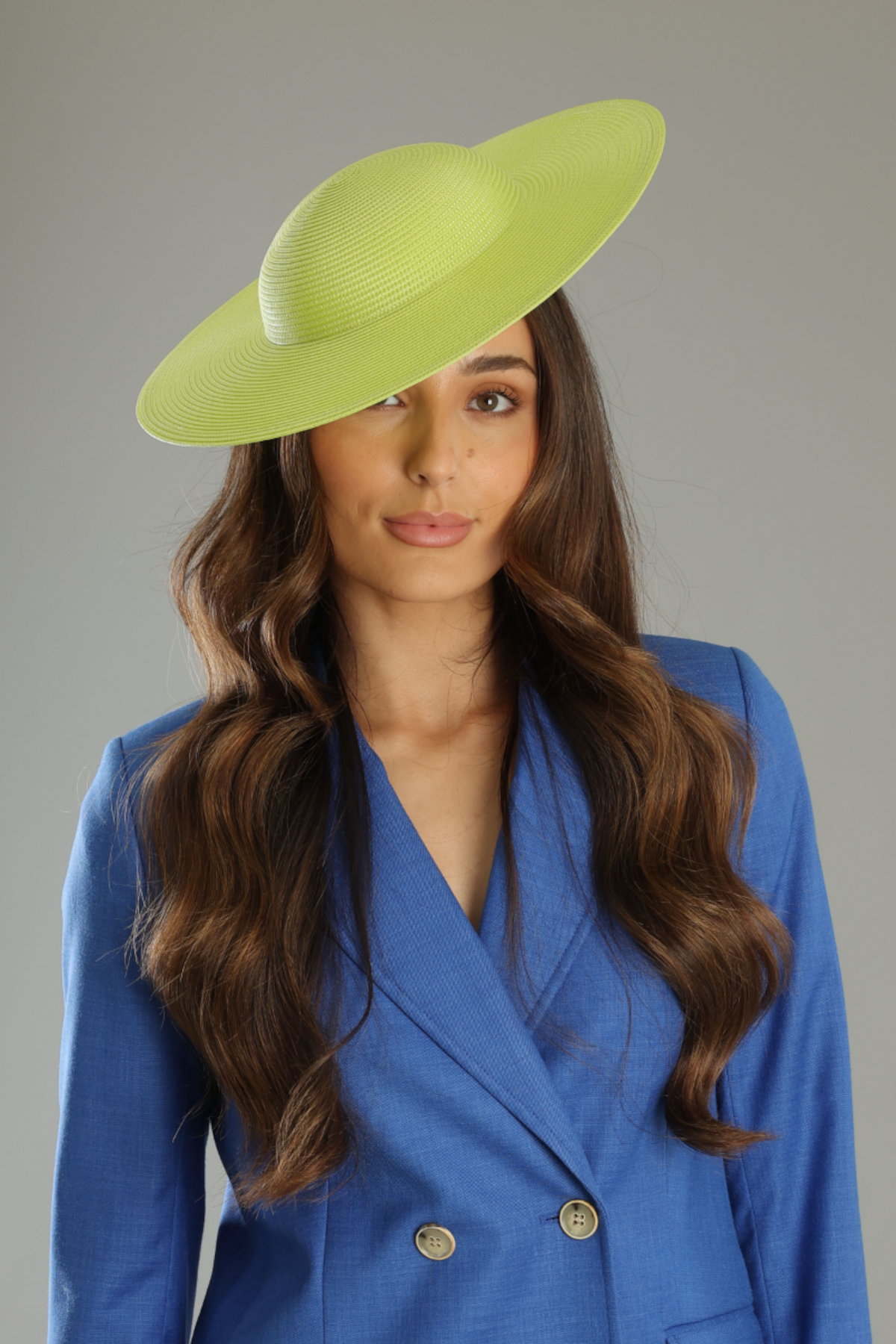 Mini Mona Racewear Plate Hat Lime - Accessory - Morgan and Taylor
