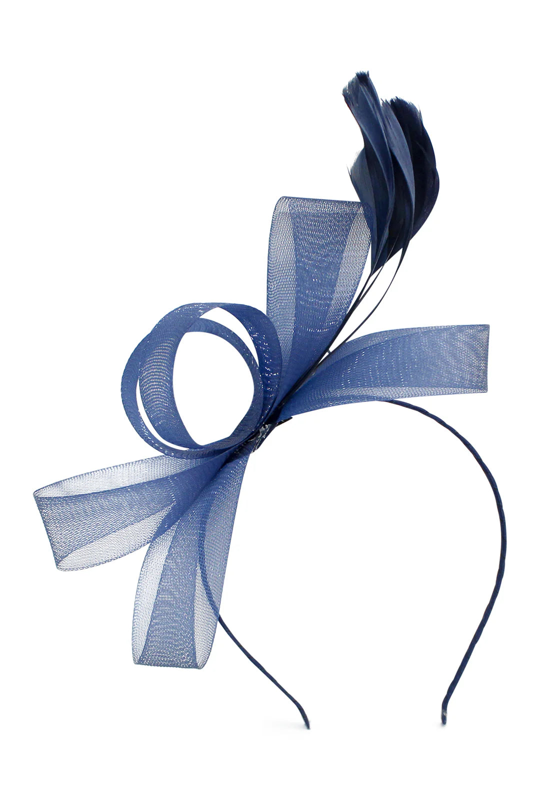 Nyla Fascinator NAVY - Accessory - Morgan and Taylor