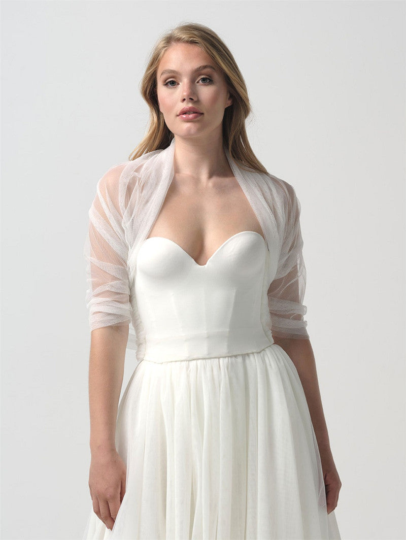 Bridal Tulle Tube Stole Ivory - Accessory - POIRIER