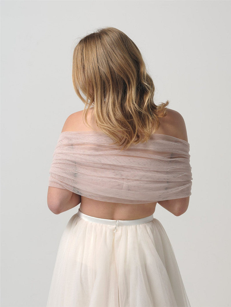 Bridal Tulle Tube Stole - Accessory - POIRIER