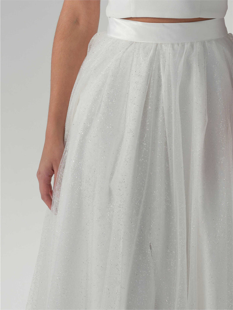 Glitter Tulle Bridal Overskirt - Accessory - POIRIER