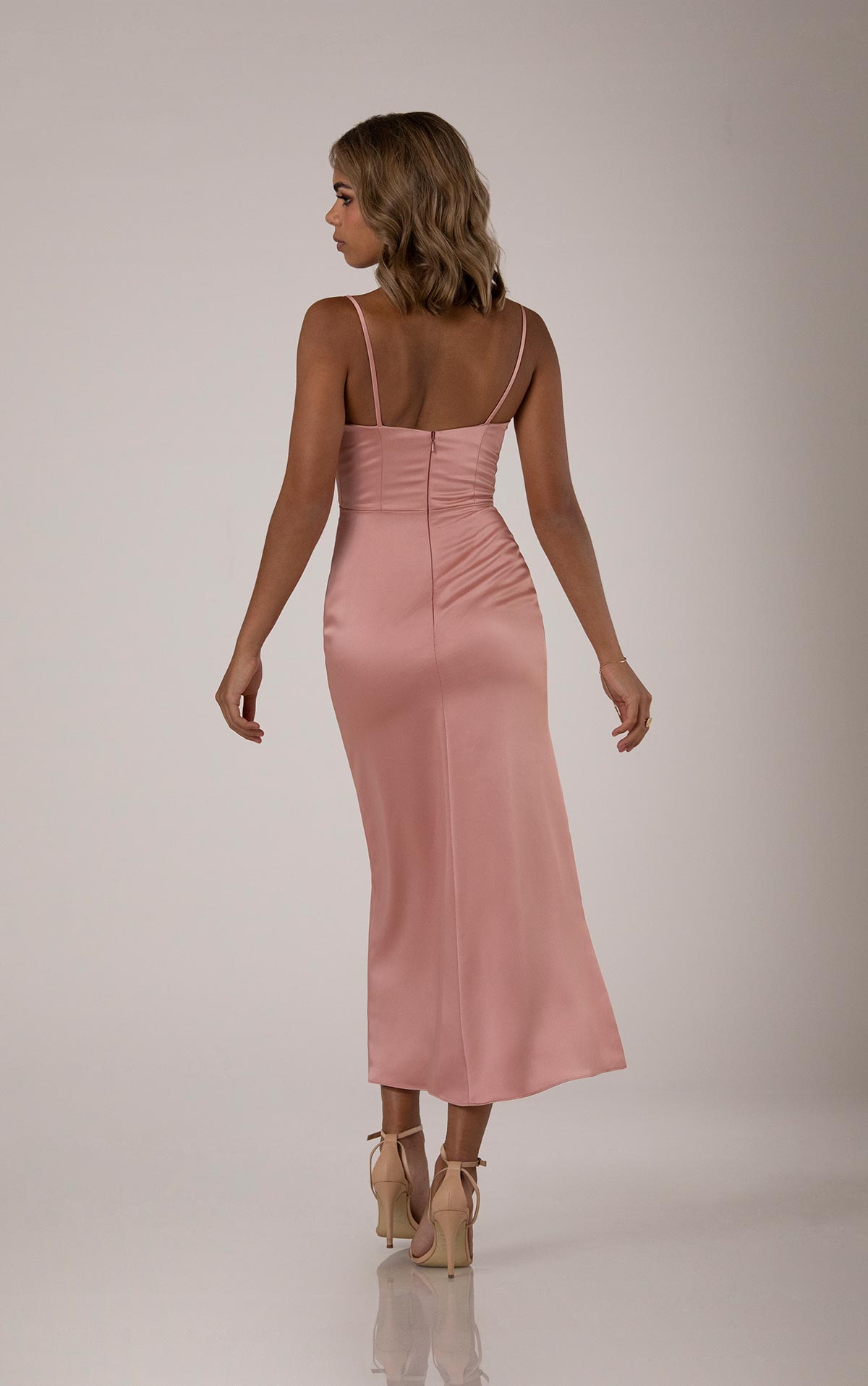 Aliza Tea Length - Charmeuse - Bridesmaid Dress - Sorella Vita