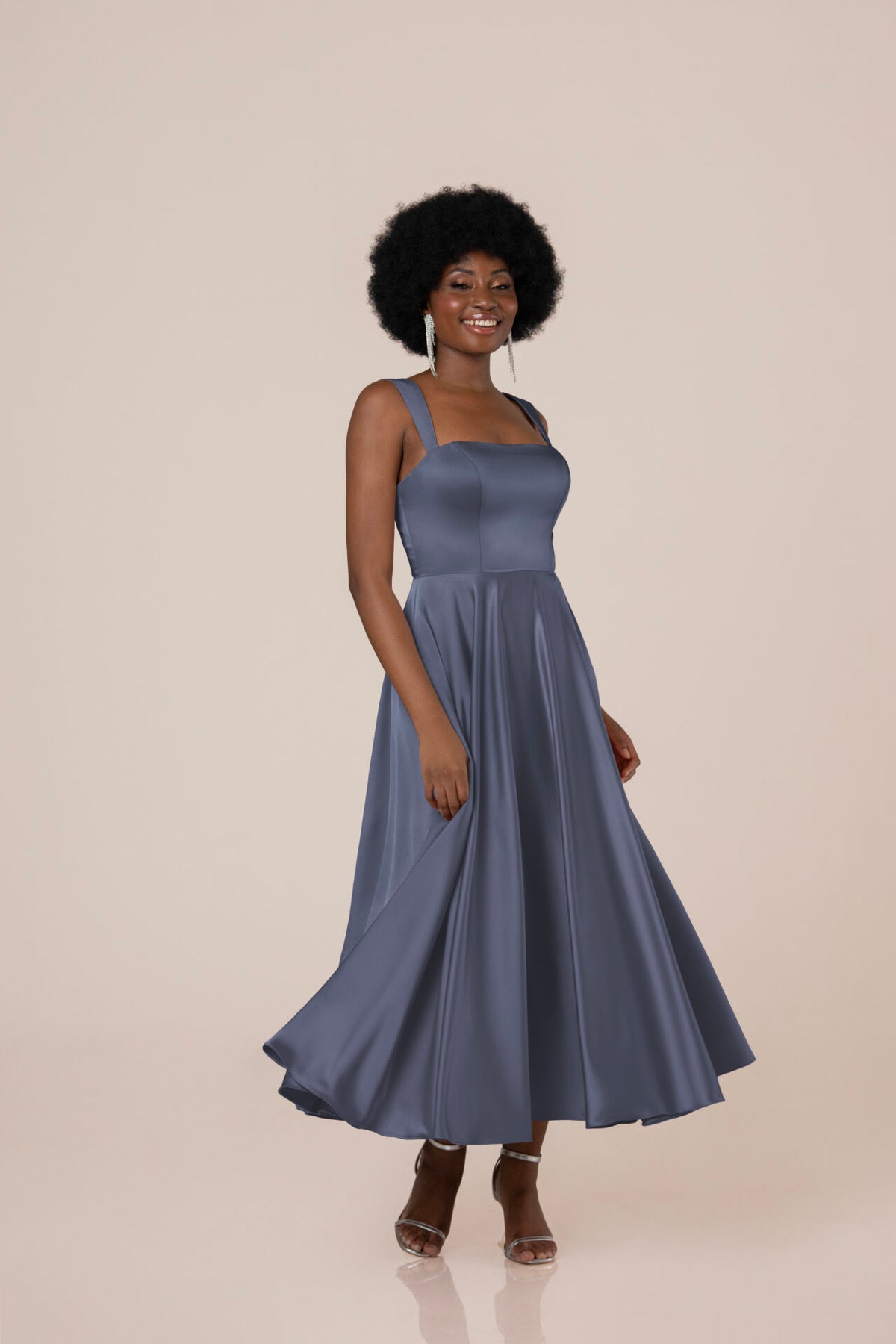 Giuliana Tea Length - Charmeuse - Bridesmaid Dress - Sorella Vita