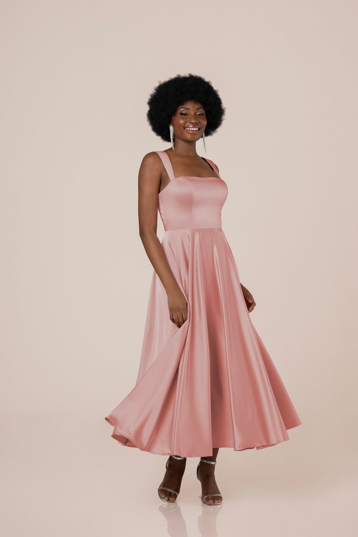 Giuliana Tea Length - Charmeuse - Bridesmaid Dress - Sorella Vita