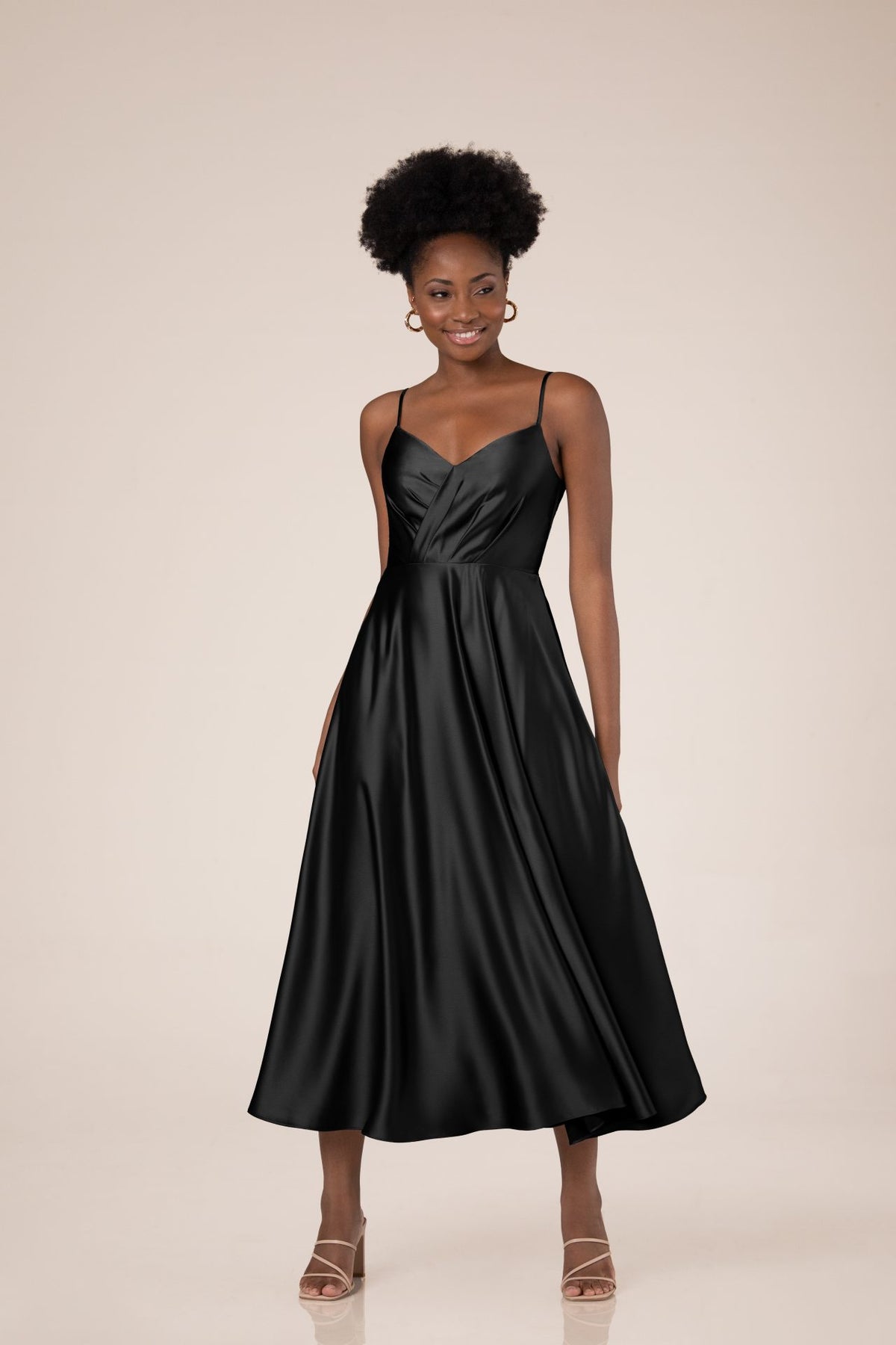 Mikayla Tea Length - Charmeuse - Bridesmaid Dress - Sorella Vita