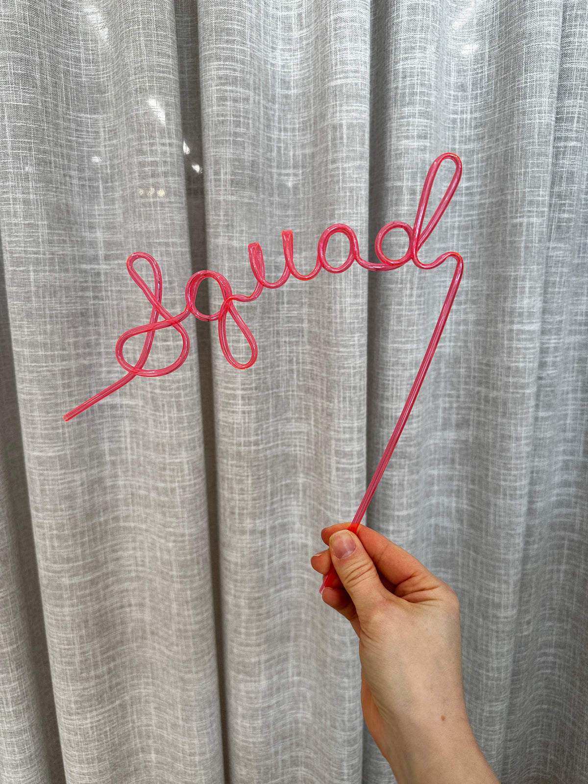 Squad Pink Straw - Giftware - Weddingstar
