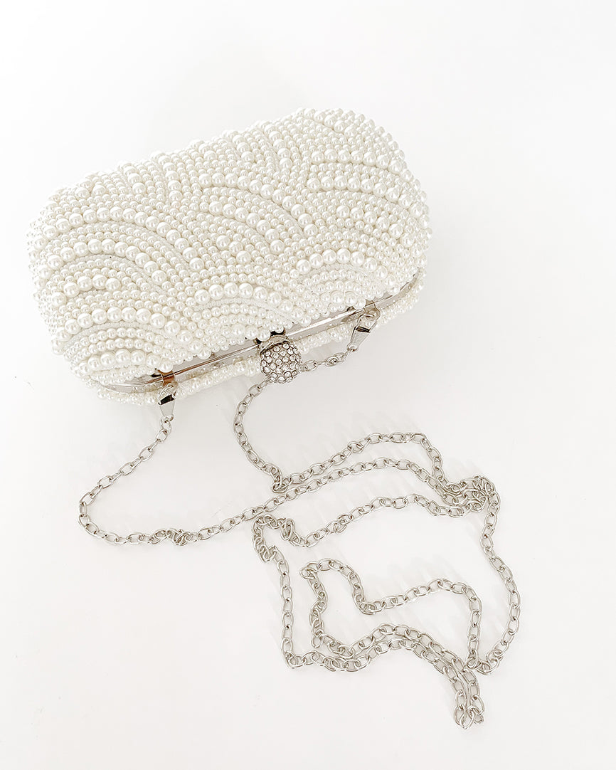 Chiara Pearl Bridal Clutch - Accessory - Wild Laurel