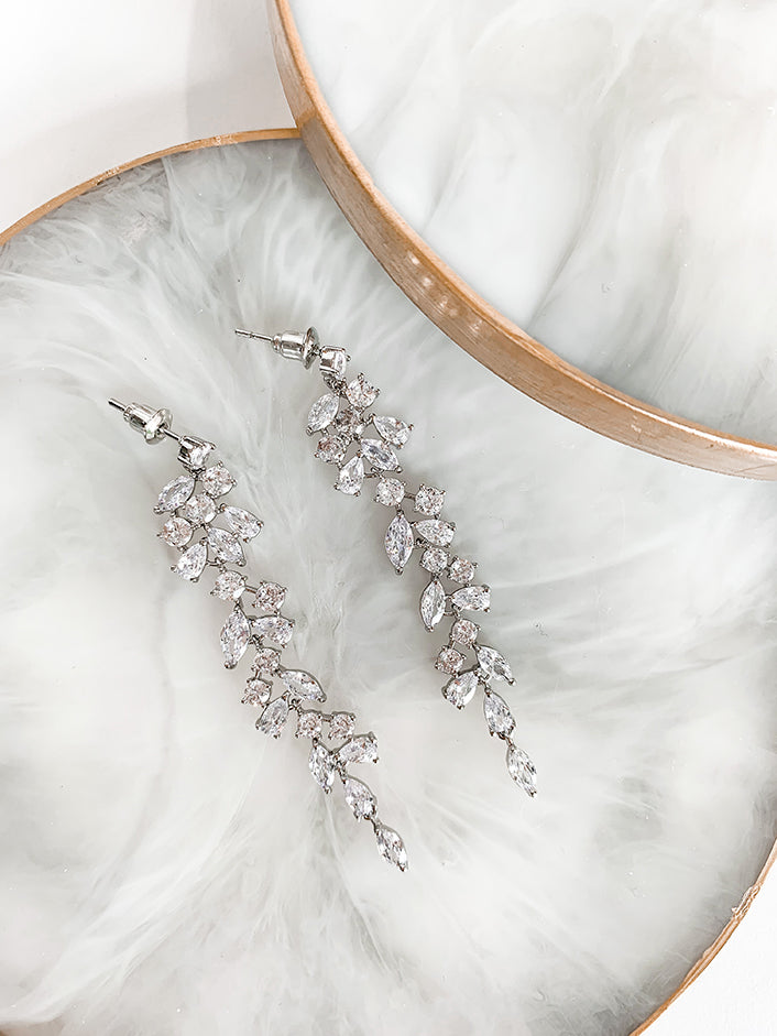 Emma - Crystal Drop Earrings - Jewellery - Wild Laurel