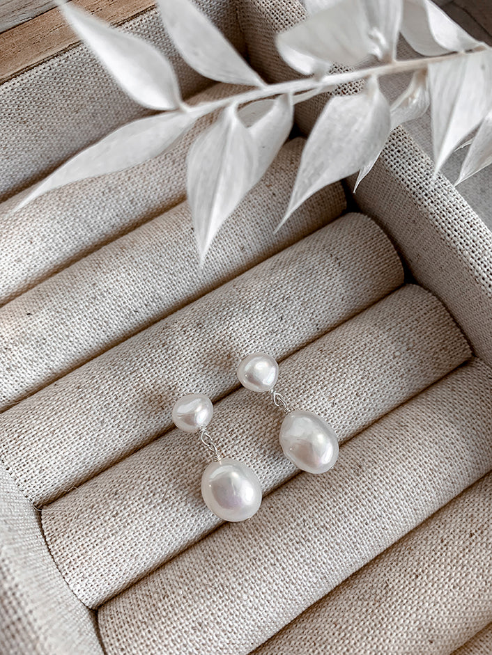 Sierra – Freshwater Pearl Earrings 925 Sterling Silver - Jewellery - Wild Laurel