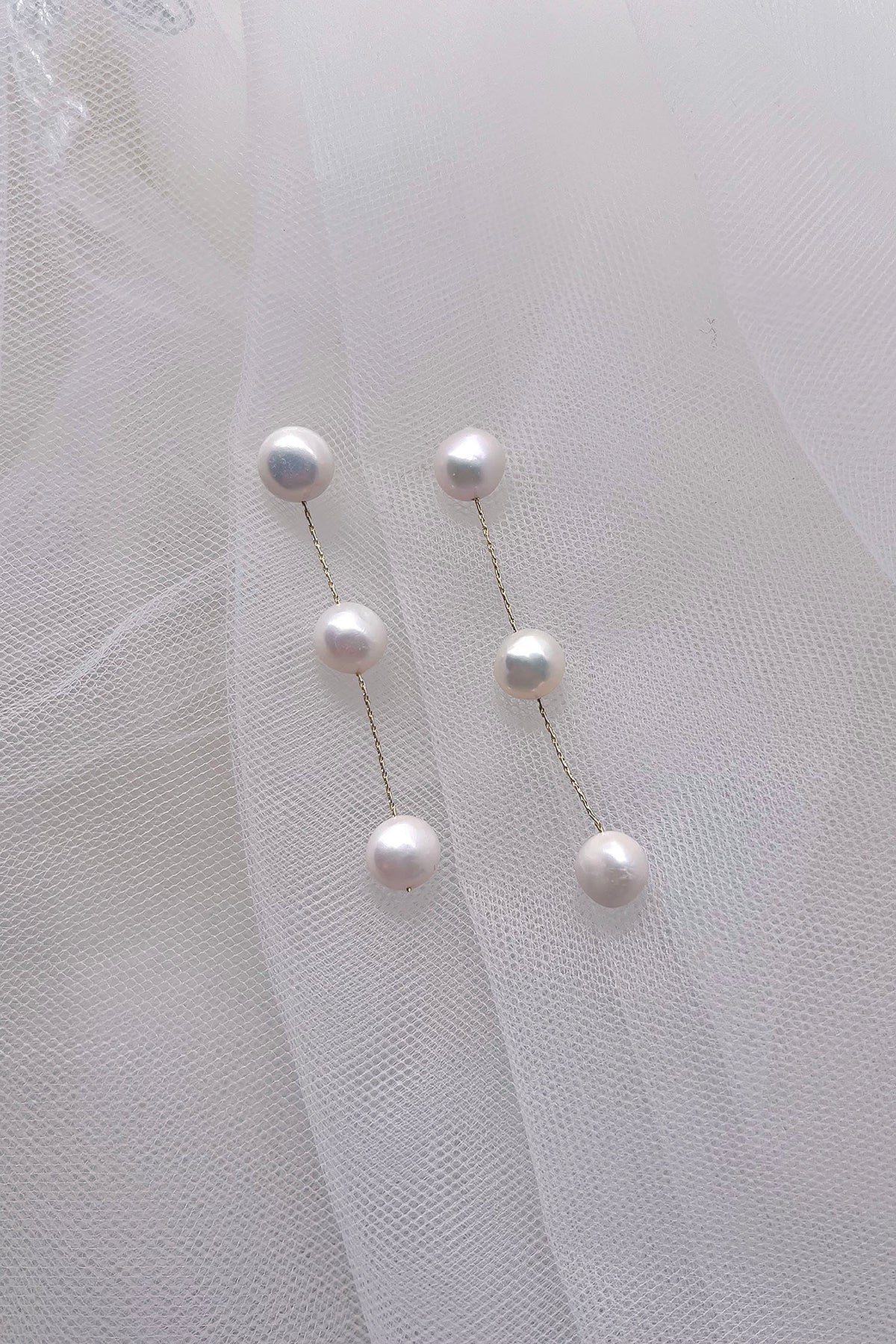Bella Pearl Earring Gold - Jewellery - Windsor Bridal Jewellery