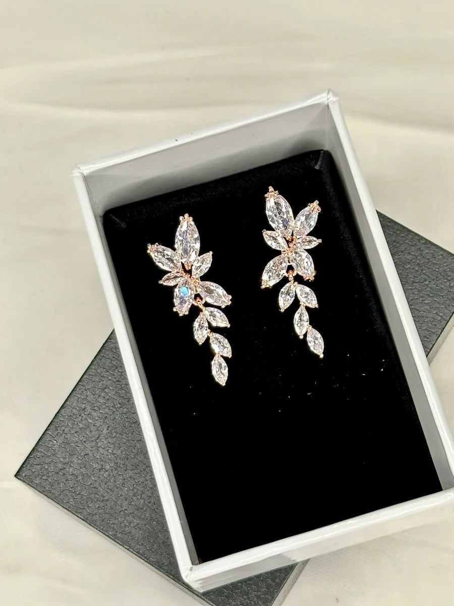 Celia Earring Rose Gold - Jewellery - Windsor Bridal Jewellery