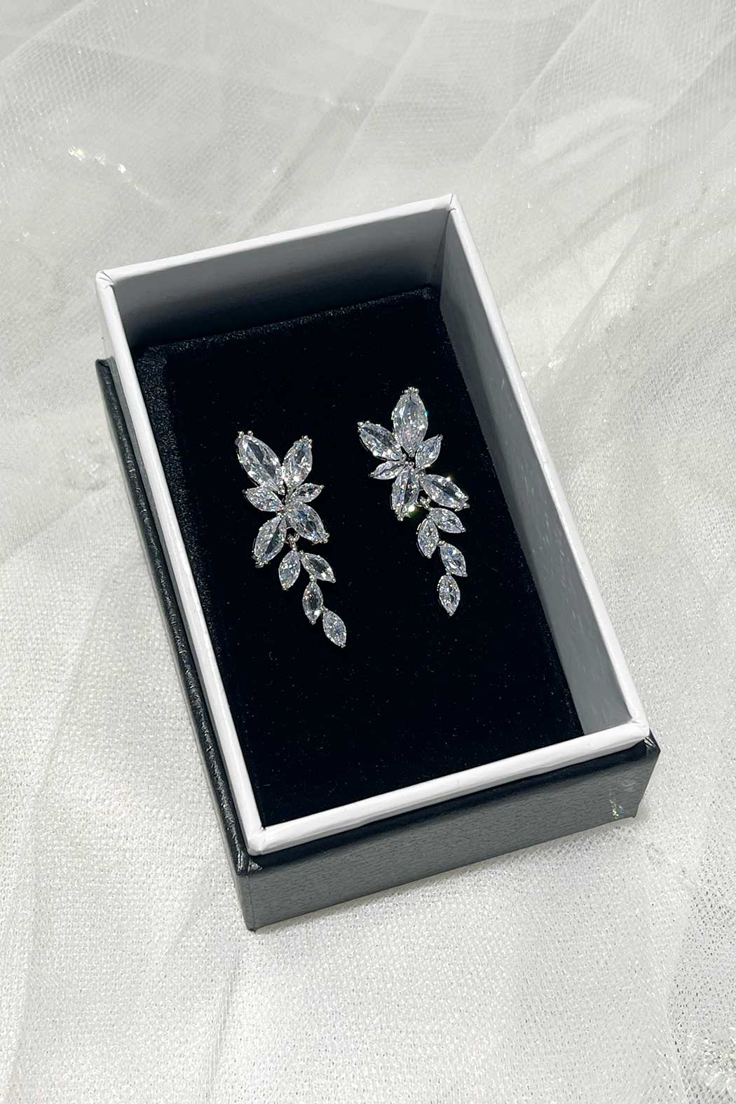 Celia Earring Silver - Jewellery - Windsor Bridal Jewellery
